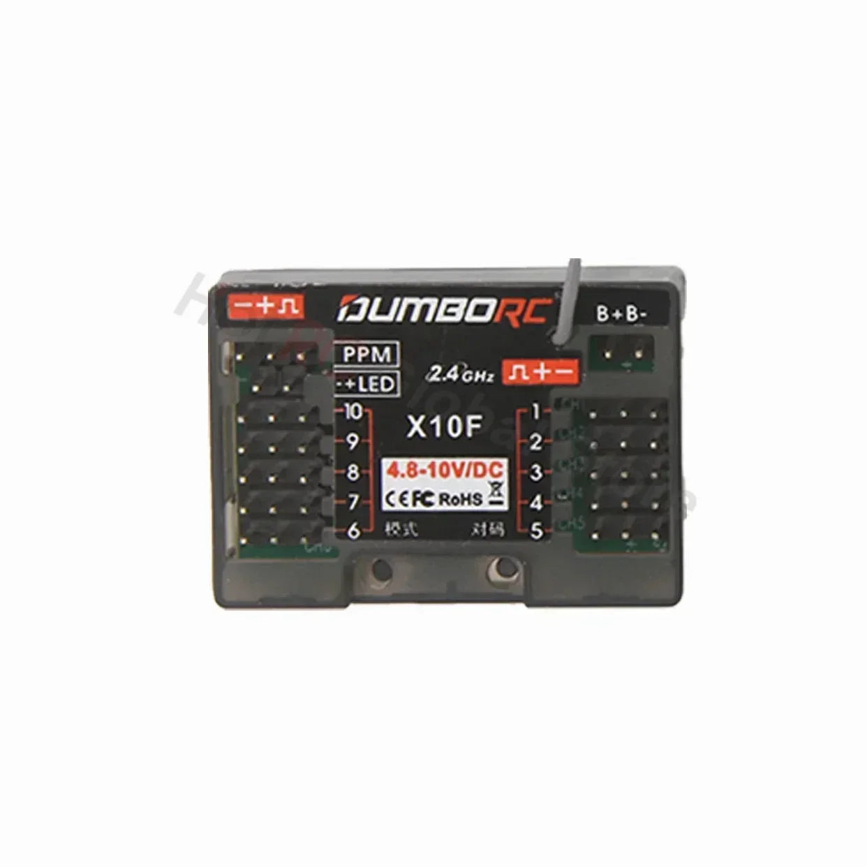 DUMBORC P6FG X10FG X6DC P4FMG MINI X10F 4CH 6CH 10CH Receiver 4.8-10V Voltage Return for DUMBORC Transmitter RC Car Boat Tank