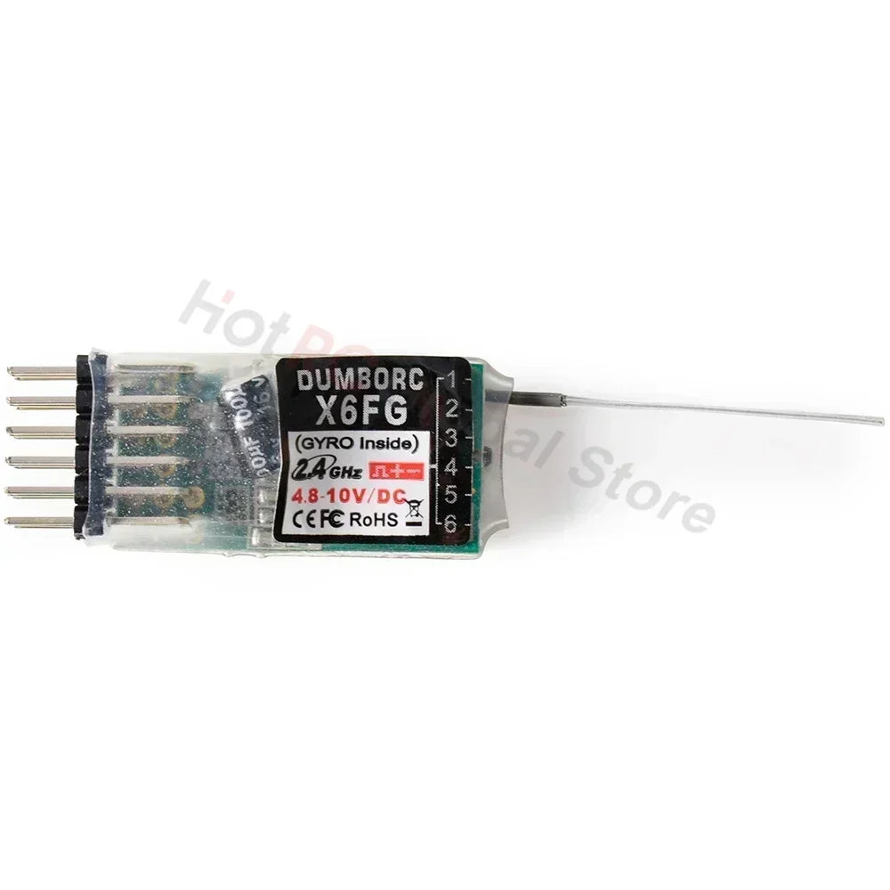 DUMBORC P6FG X10FG X6DC P4FMG MINI X10F 4CH 6CH 10CH Receiver 4.8-10V Voltage Return for DUMBORC Transmitter RC Car Boat Tank
