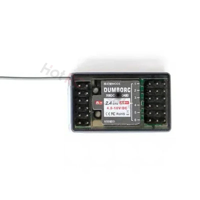 DUMBORC P6FG X10FG X6DC P4FMG MINI X10F 4CH 6CH 10CH Receiver 4.8-10V Voltage Return for DUMBORC Transmitter RC Car Boat Tank