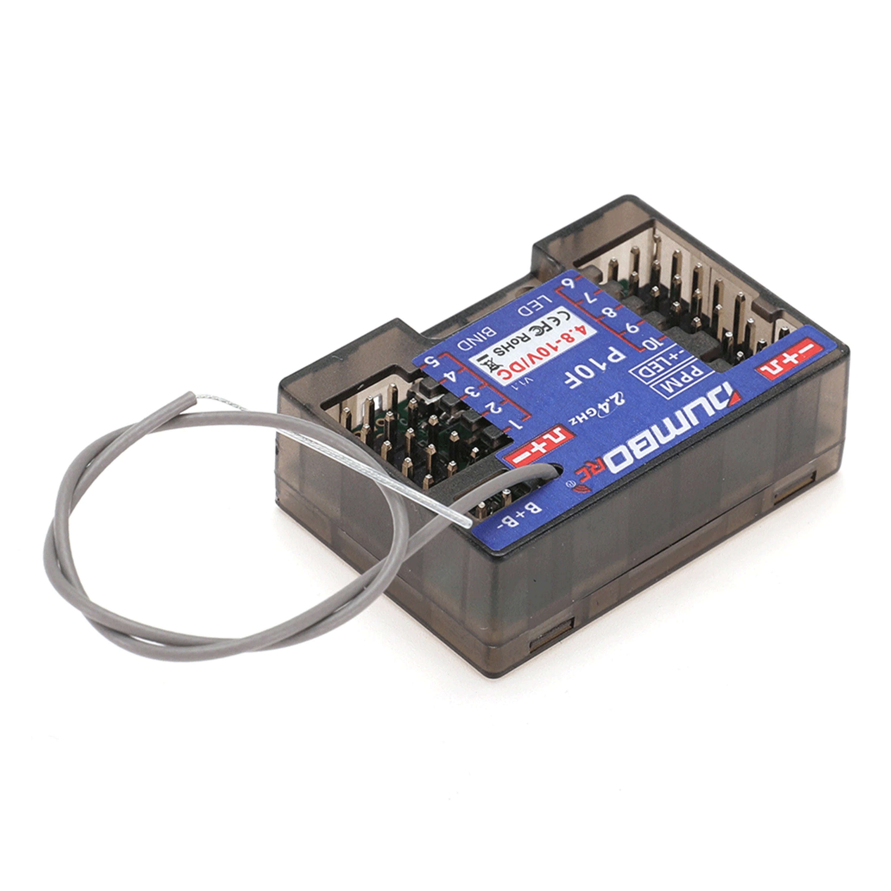 DUMBORC P6FG X10FG X6DC P4FMG MINI X10F 4CH 6CH 10CH Receiver 4.8-10V Voltage Return for DUMBORC Transmitter RC Car Boat Tank