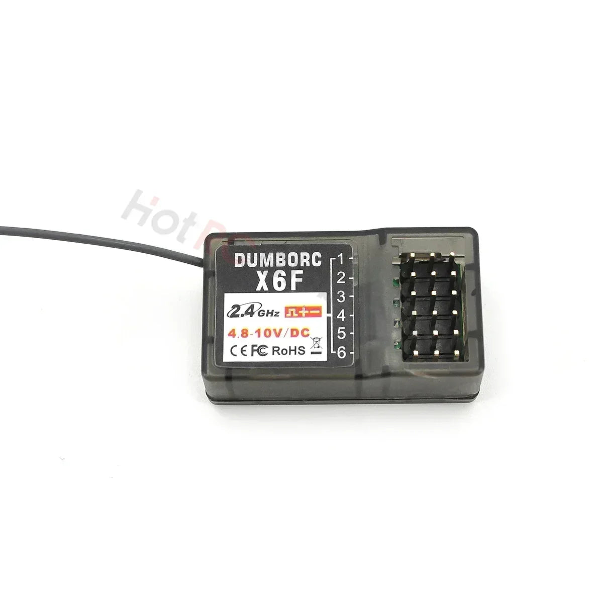 DUMBORC P6FG X10FG X6DC P4FMG MINI X10F 4CH 6CH 10CH Receiver 4.8-10V Voltage Return for DUMBORC Transmitter RC Car Boat Tank